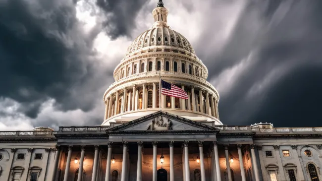 capitol building dark sky